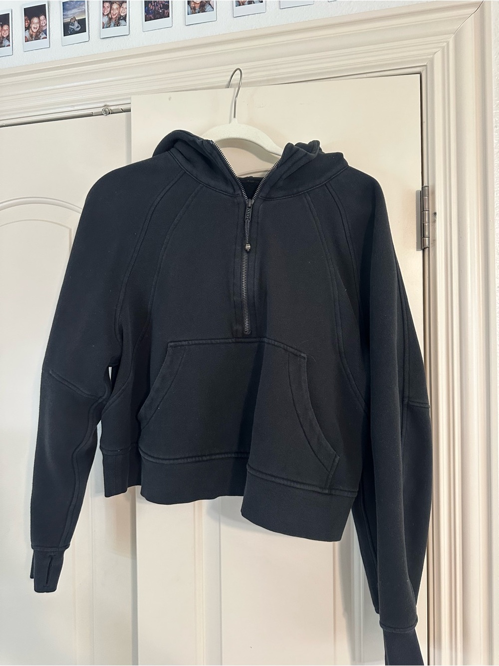 Lululemon Black Scuba Half- Zip Hoodie